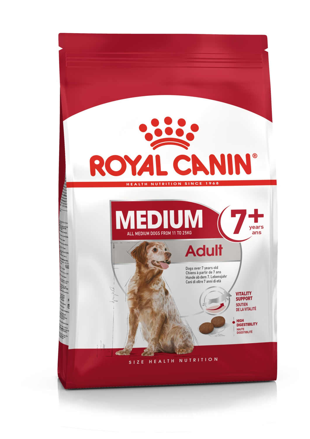 SHN Medium Adult+7  15kg Medium Mayor Perro Royal Canin
