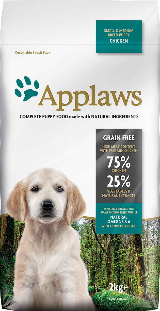 Applaws Dog Dry Puppy Razas Pequeñas y Medianas Pollo 2kg   Perro Applaws