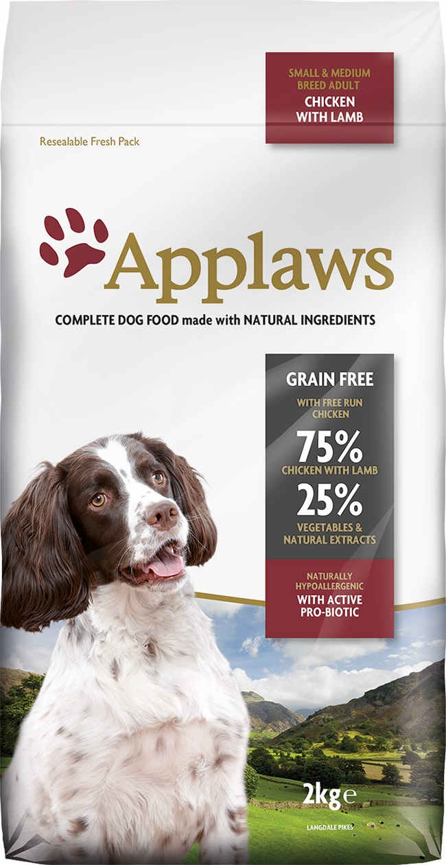 Applaws Dog Dry Adulto Razas Pequeñas y Medianas Pollo y Cordero 2kg   Perro Applaws