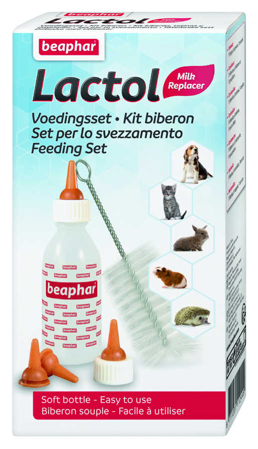 Kit Biberon+ 6 Tetinas + Limpiador   Gato,Perro Beaphar