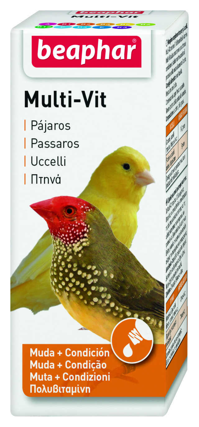 Multi-Vitaminas Pajaros 20ml   Aves Beaphar