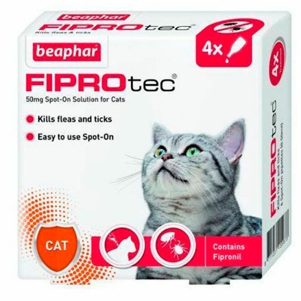Fiprotec Spot On Gato (4x0,5ml)   Gato Beaphar