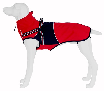 Abrigo Impermeable Cairo 50cm Rojo   Perro Freedog