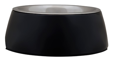 Bowl Melamina Inox Negro L 19cm – 520ml   Gato,Perro Freedog