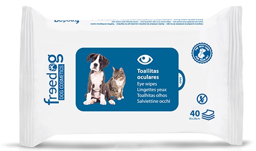 Toallitas Oculares 40 pcs 28x18cm 45 gr.   Gato,Perro Freedog