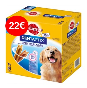 Dentastix Pack Grande 56 PVP 22€   Perro Pedigree