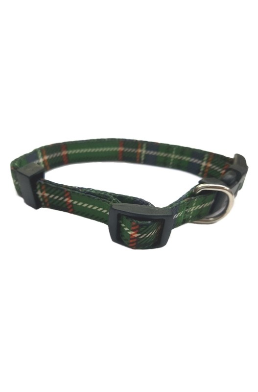 Collar Nylon 15 Mm 25-35 Cm Escoces Verde