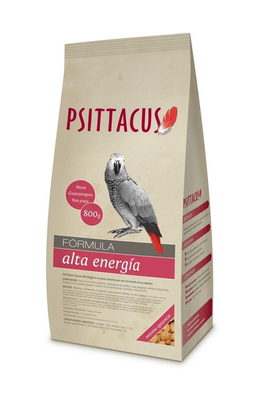 PSITTACUS PIENSO ALTA ENERGIA 800 GR. Psittacus