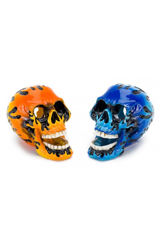 CALAVERA Mini Flame Skull ((3,75x 6,25x5 cm.)