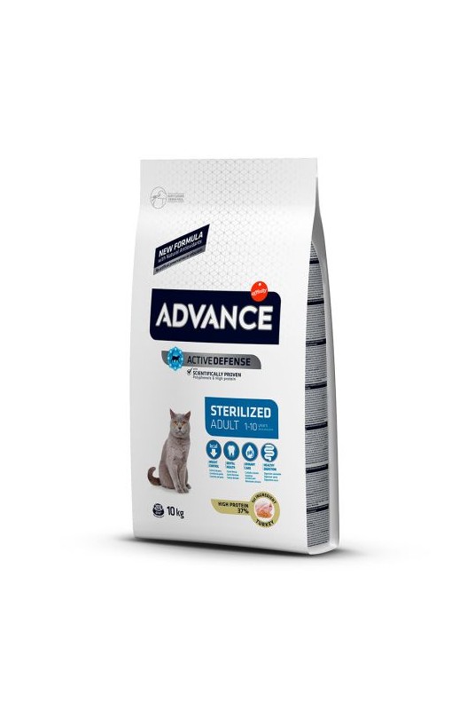 ADVANCE CAT STERILIZED TURKEY 10 KG. Advance