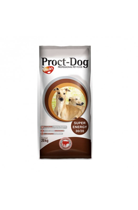 PROCT-DOG ADULT SUPER ENERGY 20 KG. 30/20 Buey y Verduras ProctDog